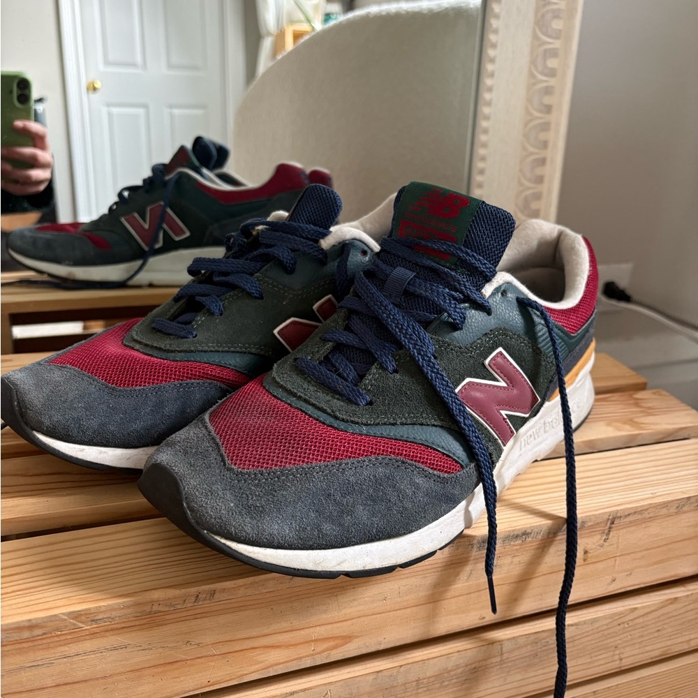 New Balance Burgundy and Navy Sneakers